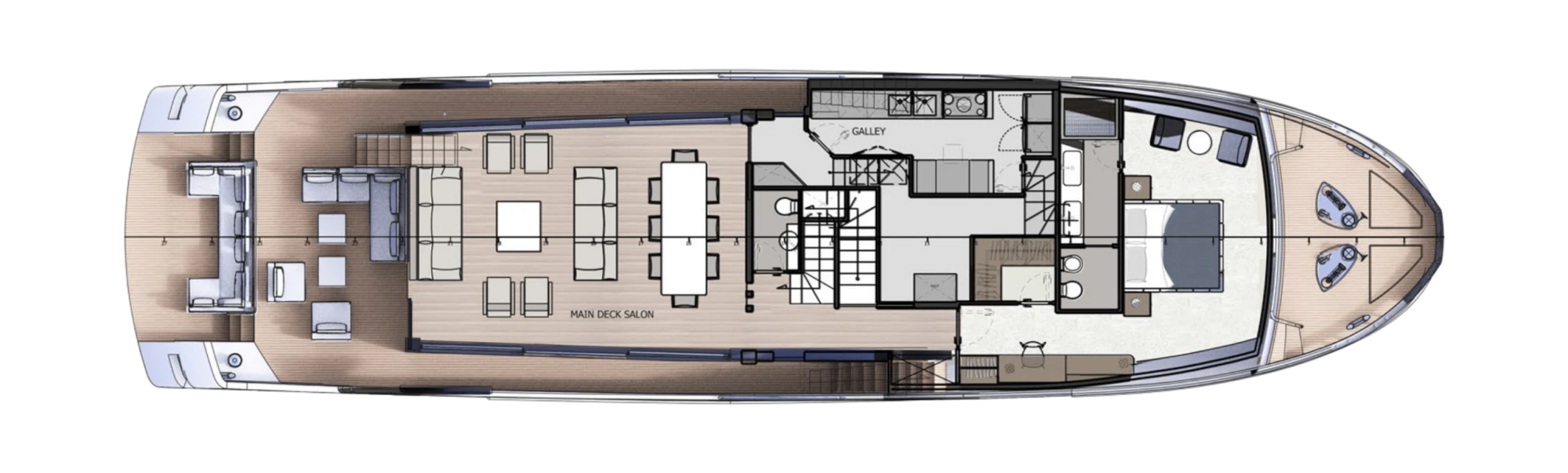 Layout Filippetti Yachts Navetta 28