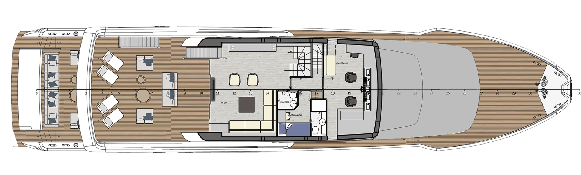 Layout Filippetti Yachts Navetta 35