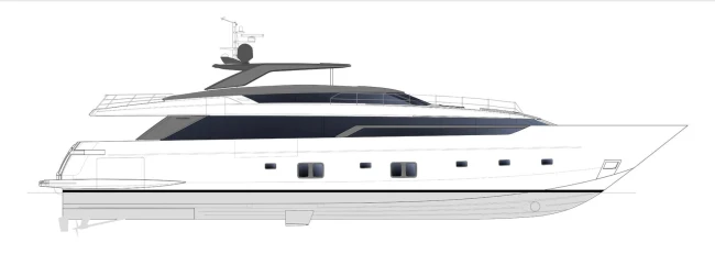 Layout Sanlorenzo SL120 Asymmetric