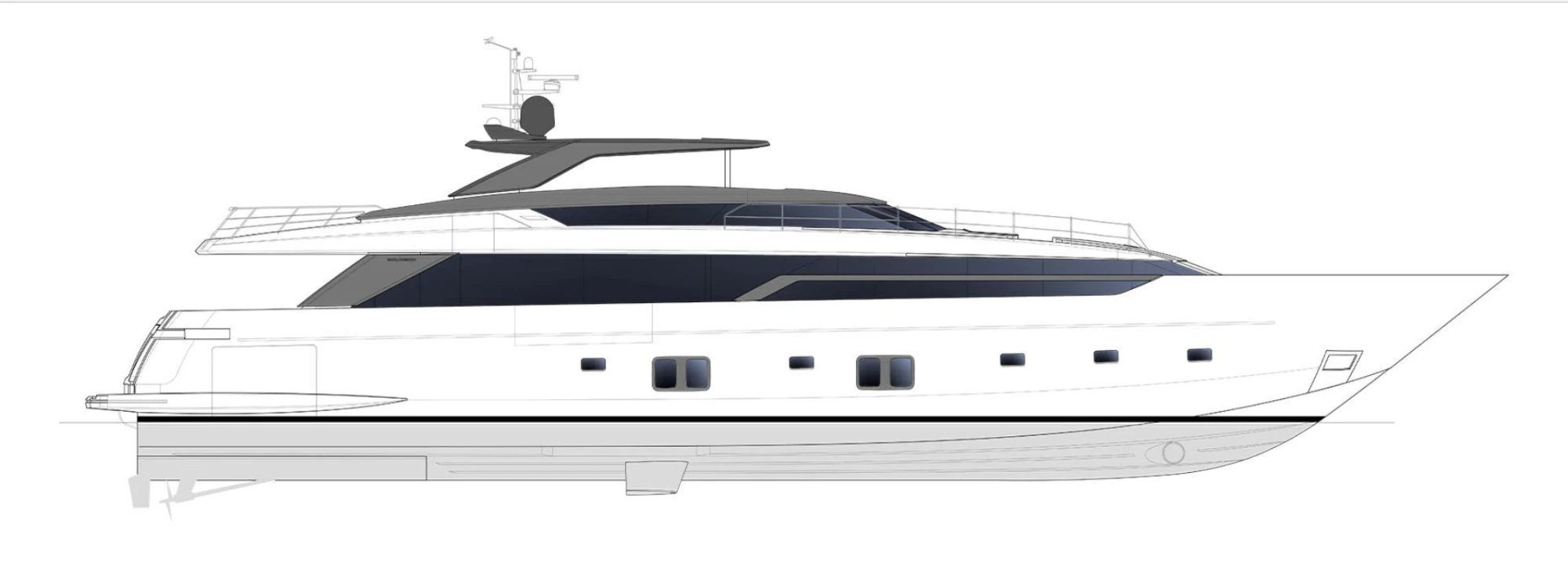 Layout Sanlorenzo SL120 Asymmetric