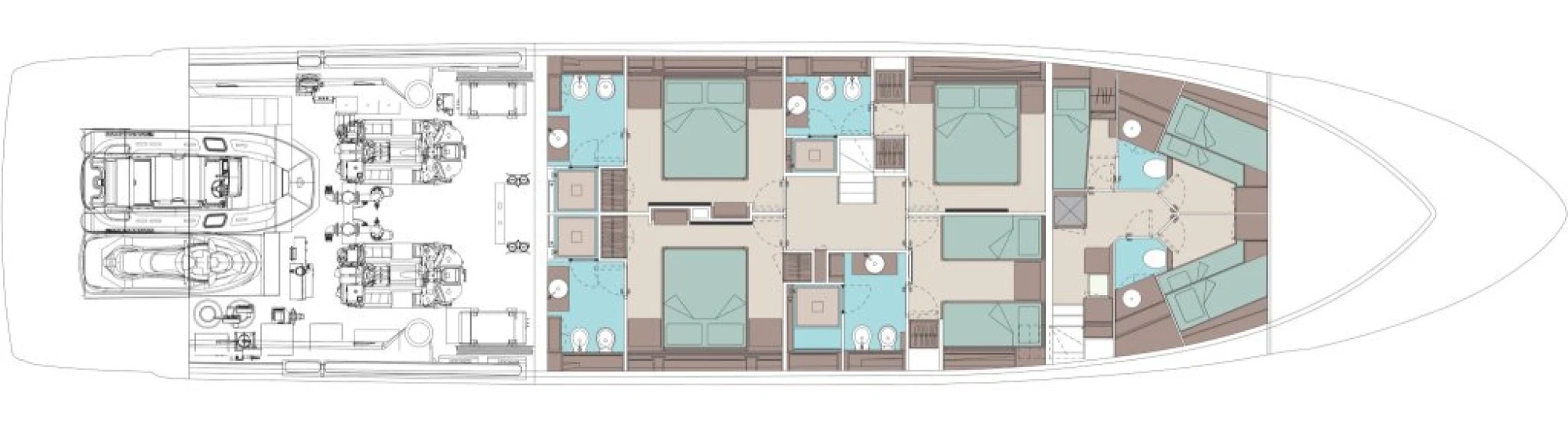 Layout Riva 102' Corsaro Super
