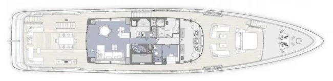 Layout Benetti Yachts B.Now 67M Oasis Deck