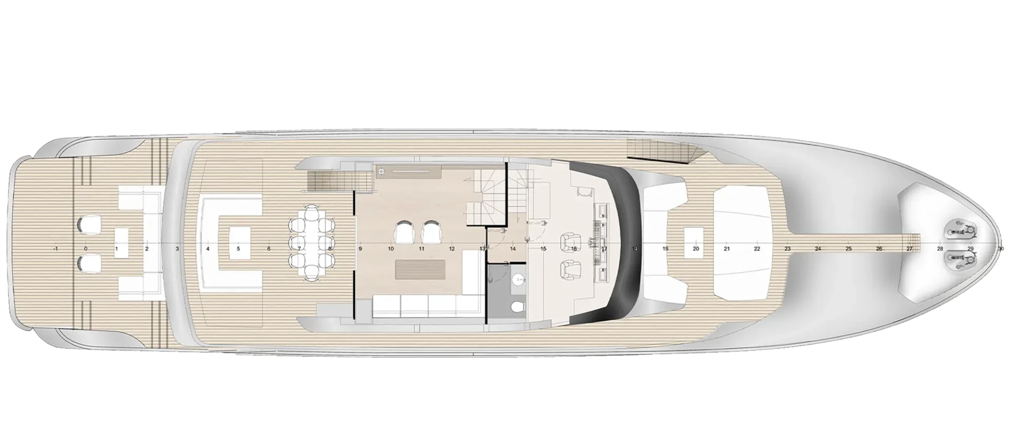 Layout Filippetti Yachts Navetta 32